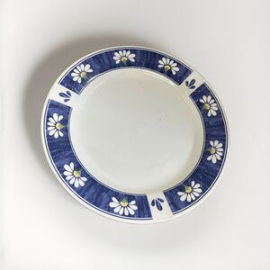Lot‎ of 2 Oneida Spring Daisy Dinner Plate 10 7/8" Blue & White Floral